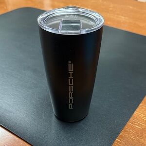 Porsche Black Tumbler with Lid